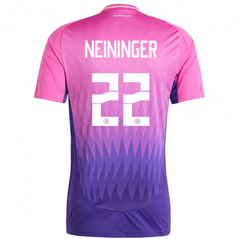 DanxenメンズドイツTim Neininger#22ピンクパープルアウェイシャツ24-26ジャージーユニフォーム