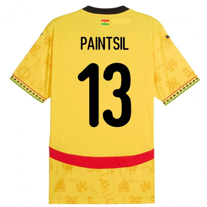 Danxenメンズガーナジョゼフ・ペインツィル#13イエローアウェイシャツ24-26ジャージーユニフォーム