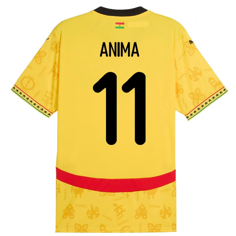 DanxenメンズガーナNaomi Anima#11イエローアウェイシャツ24-26ジャージーユニフォーム