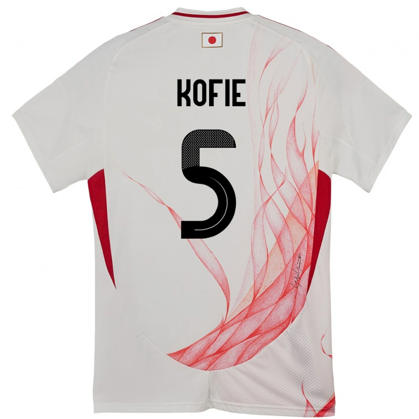 Danxenメンズ日本Shota Kofie#5ホワイトアウェイシャツ24-26ジャージーユニフォーム