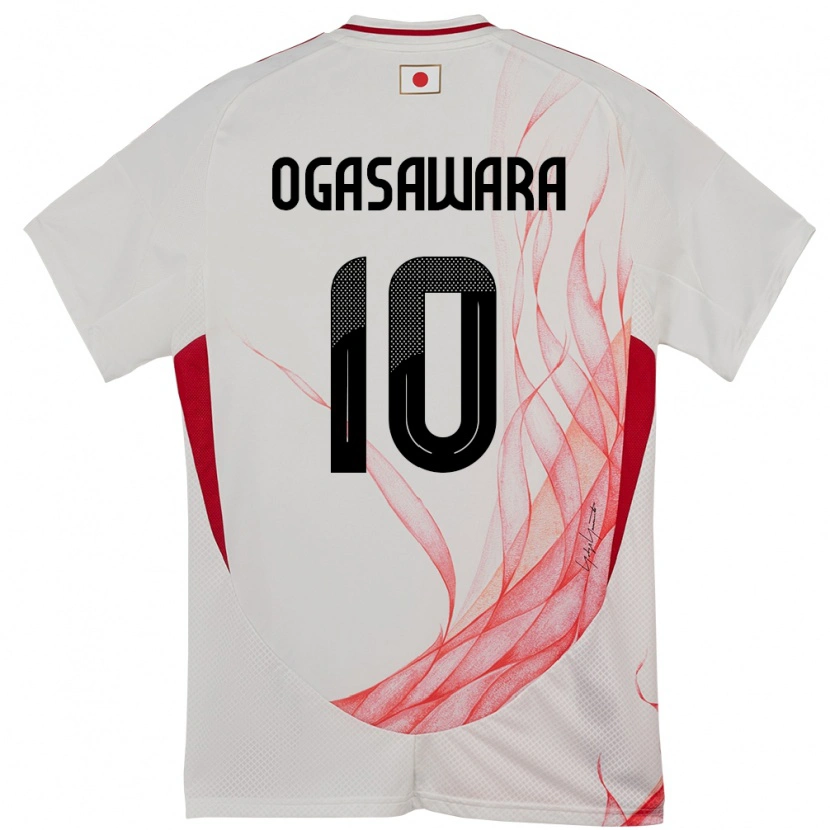 Danxenメンズ日本Hiro Ogasawara#10ホワイトアウェイシャツ24-26ジャージーユニフォーム
