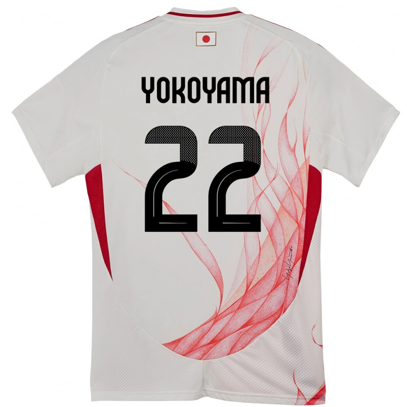 Danxenメンズ日本横山夢樹#22ホワイトアウェイシャツ24-26ジャージーユニフォーム