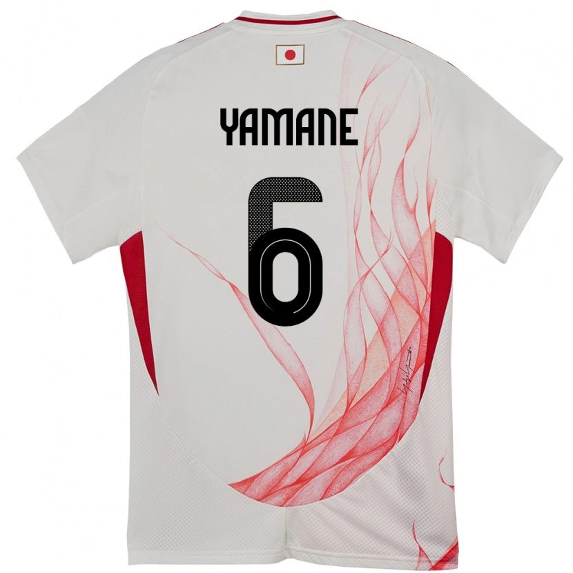 Danxenメンズ日本山根陸#6ホワイトアウェイシャツ24-26ジャージーユニフォーム