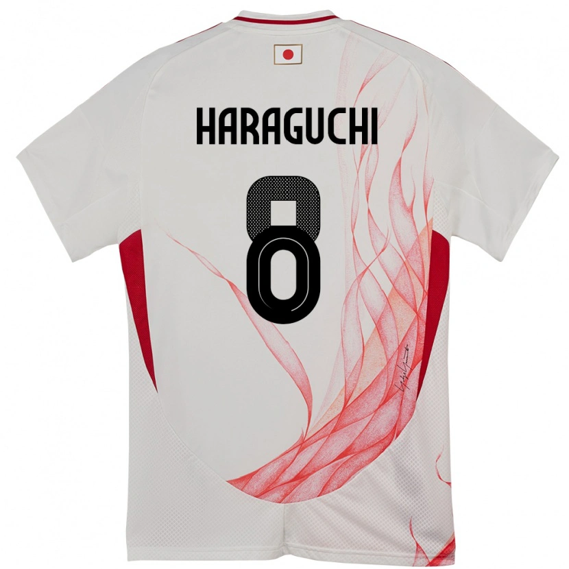 Danxenメンズ日本原口 元気#8ホワイトアウェイシャツ24-26ジャージーユニフォーム
