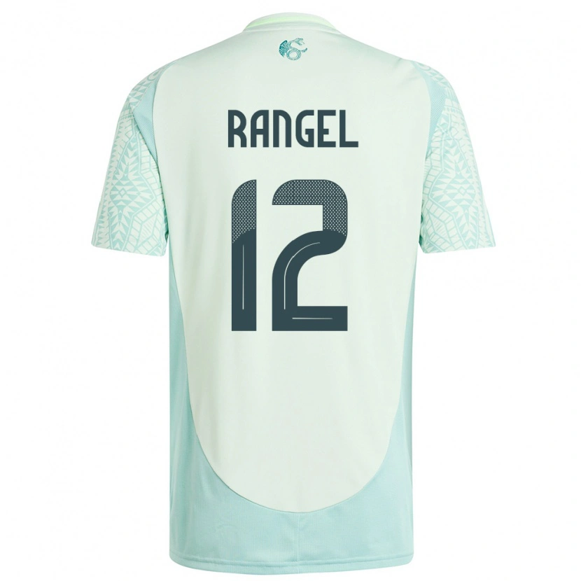 Danxenメンズメキシコラウル・ランヘル#12リネングリーンアウェイシャツ24-26ジャージーユニフォーム