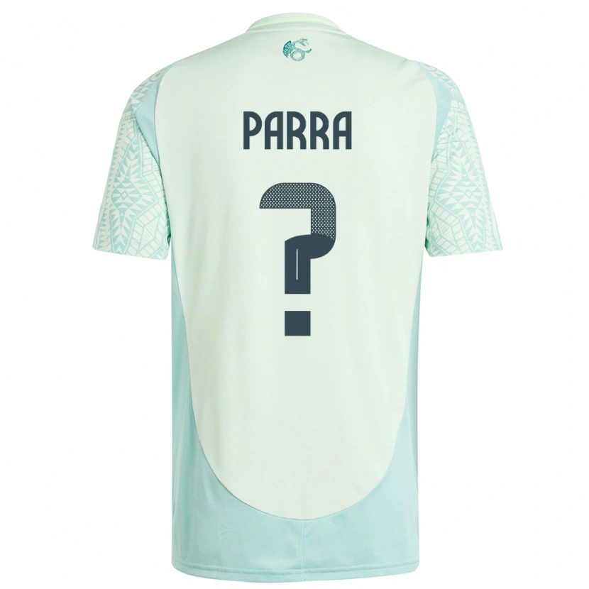 DanxenメンズメキシコBernardo Parra#0リネングリーンアウェイシャツ24-26ジャージーユニフォーム
