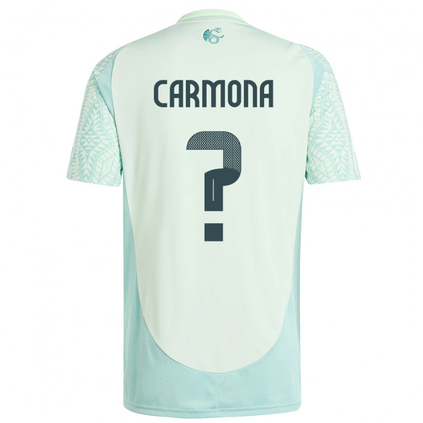 DanxenメンズメキシコLuis Carmona#0リネングリーンアウェイシャツ24-26ジャージーユニフォーム