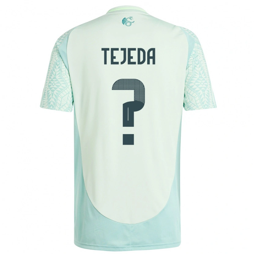 DanxenメンズメキシコSaulo Tejeda#0リネングリーンアウェイシャツ24-26ジャージーユニフォーム