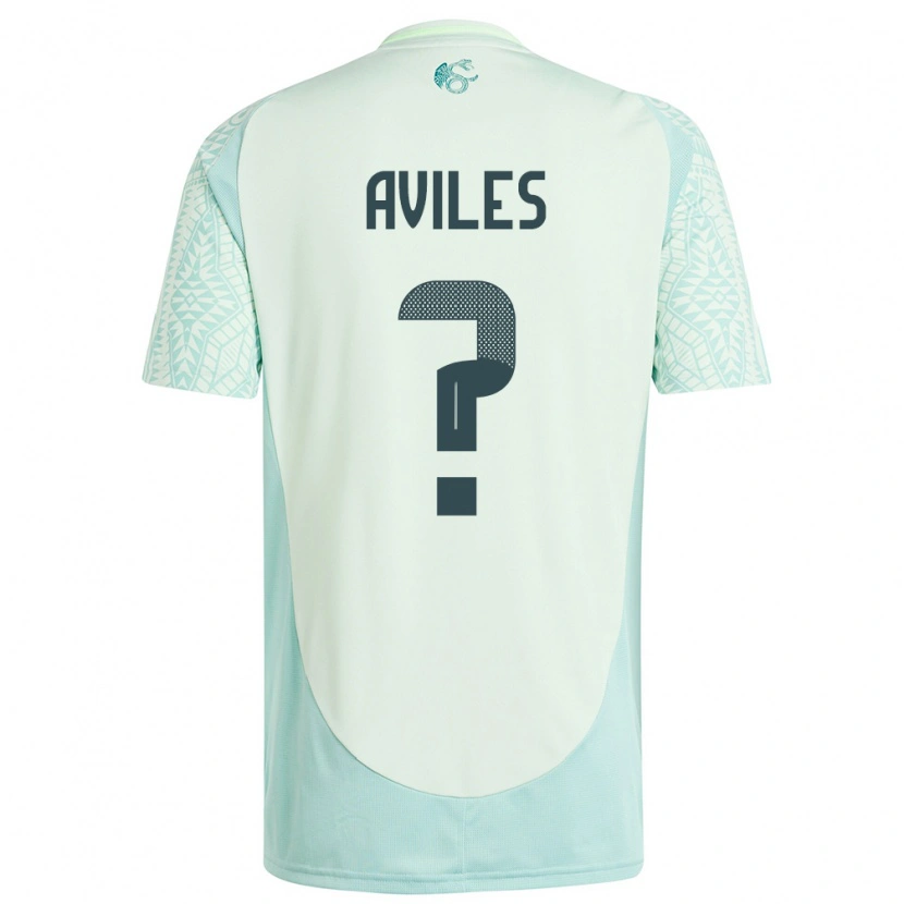 DanxenメンズメキシコEmiliano Aviles#0リネングリーンアウェイシャツ24-26ジャージーユニフォーム