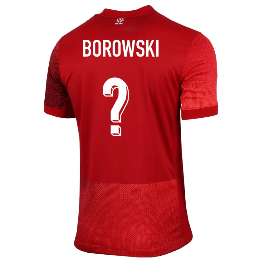 DanxenメンズポーランドBartosz Borowski#0赤アウェイシャツ24-26ジャージーユニフォーム