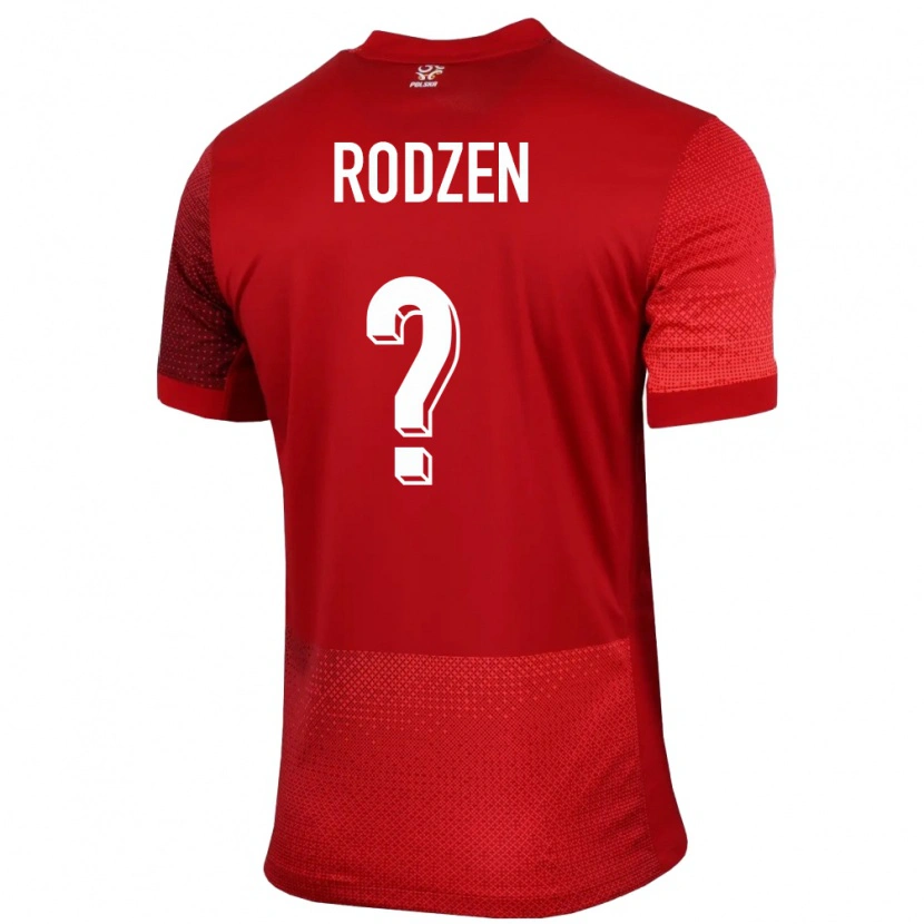 DanxenメンズポーランドAleksander Rodzen#0赤アウェイシャツ24-26ジャージーユニフォーム