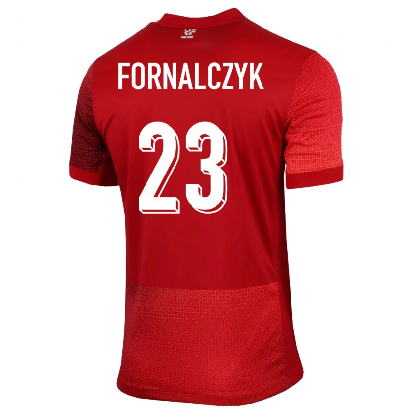 DanxenメンズポーランドMariusz Fornalczyk#23赤アウェイシャツ24-26ジャージーユニフォーム