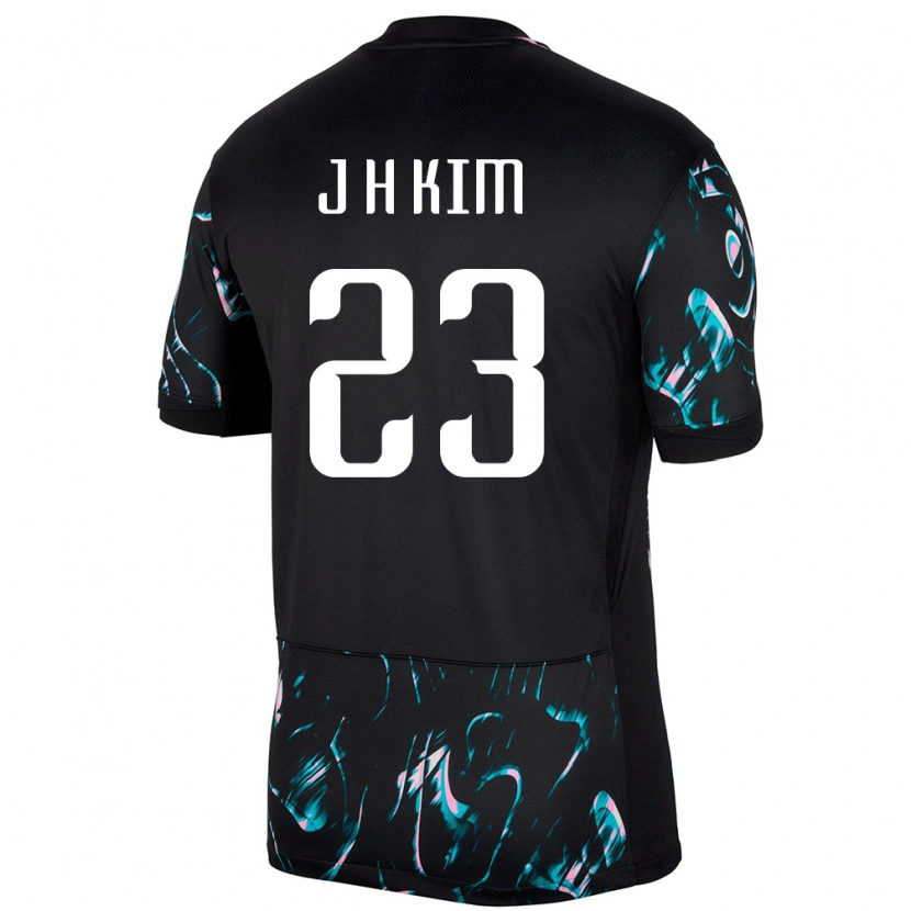 Danxenメンズ韓国Kim Jung Hoon#23ブラックアウェイシャツ24-26ジャージーユニフォーム