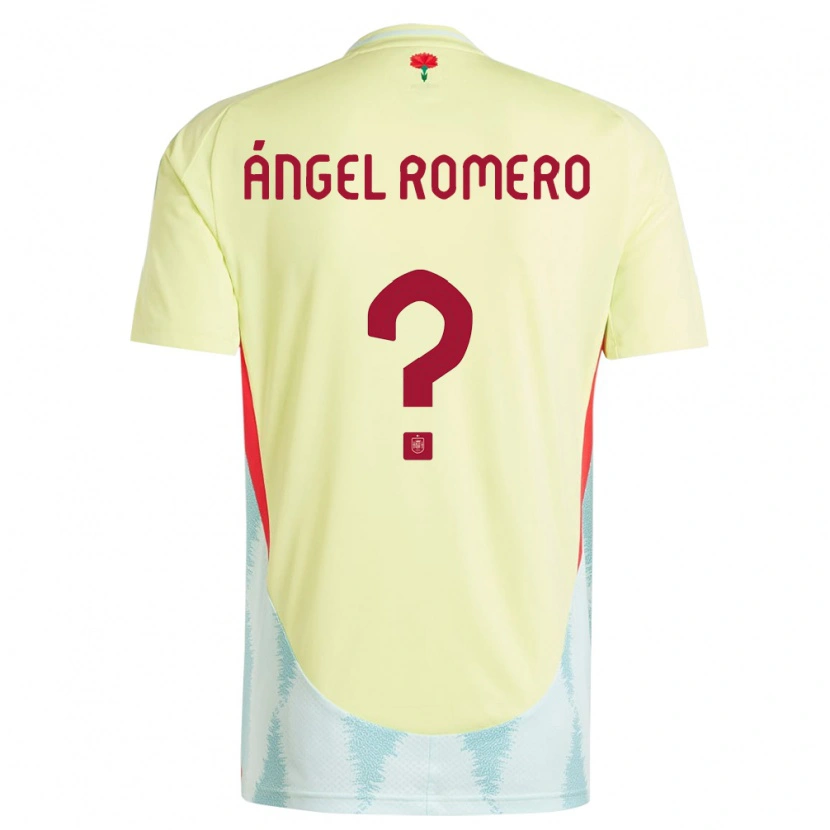 DanxenメンズスペインMiguel Ángel Romero#0黄アウェイシャツ24-26ジャージーユニフォーム