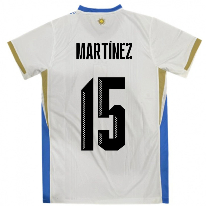 DanxenメンズウルグアイRocio Martinez#15ホワイトブルーアウェイシャツ24-26ジャージーユニフォーム