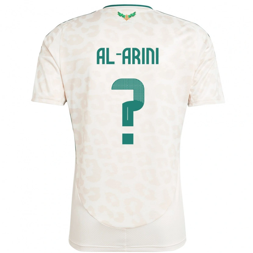 DanxenメンズサウジアラビアBassem Al-Arini#0ホワイトアウェイシャツ24-26ジャージーユニフォーム