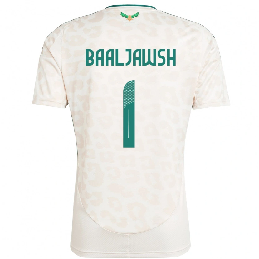 DanxenメンズサウジアラビアTurki Baaljawsh#1ホワイトアウェイシャツ24-26ジャージーユニフォーム