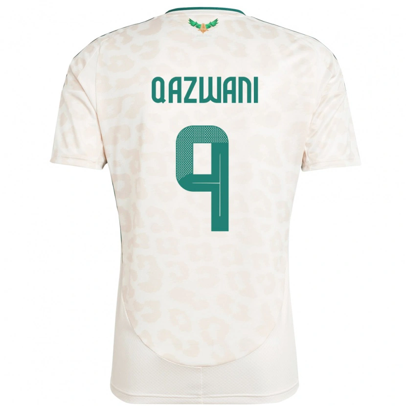 DanxenメンズサウジアラビアAli Qazwani#9ホワイトアウェイシャツ24-26ジャージーユニフォーム