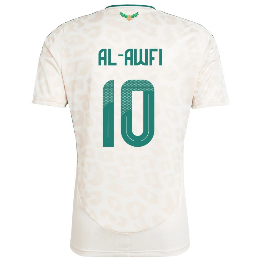 DanxenメンズサウジアラビアAl-Walid Al-Awfi#10ホワイトアウェイシャツ24-26ジャージーユニフォーム
