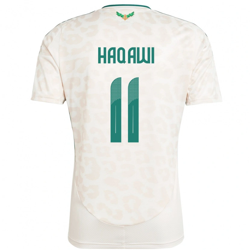 DanxenメンズサウジアラビアSaad Haqawi#11ホワイトアウェイシャツ24-26ジャージーユニフォーム