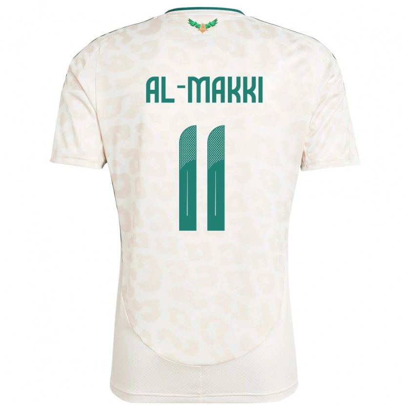 DanxenメンズサウジアラビアAli Al-Makki#11ホワイトアウェイシャツ24-26ジャージーユニフォーム