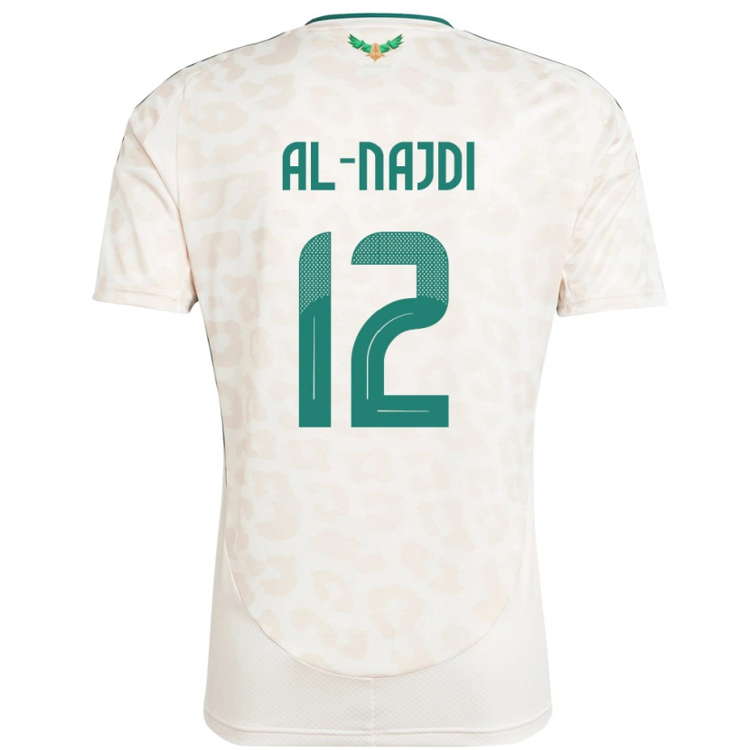 DanxenメンズサウジアラビアSalem Al-Najdi#12ホワイトアウェイシャツ24-26ジャージーユニフォーム