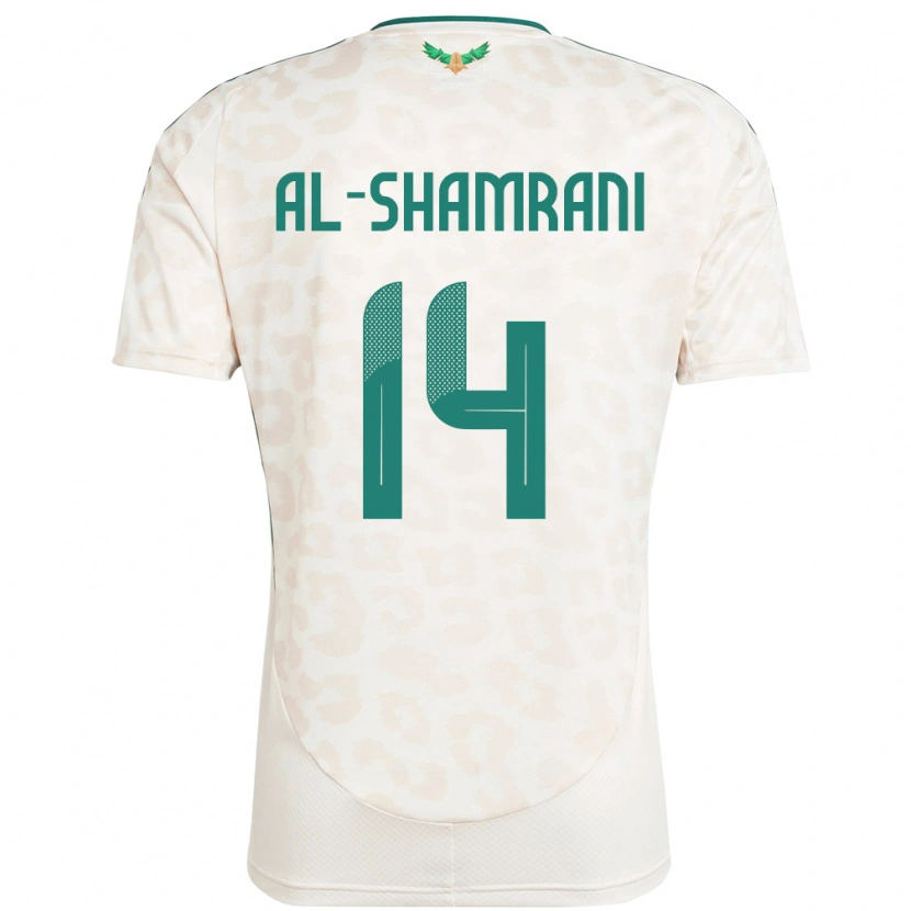 DanxenメンズサウジアラビアFarhah Al-Shamrani#14ホワイトアウェイシャツ24-26ジャージーユニフォーム