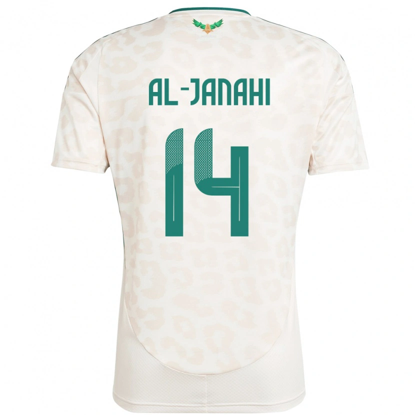 DanxenメンズサウジアラビアNawaf Al-Janahi#14ホワイトアウェイシャツ24-26ジャージーユニフォーム