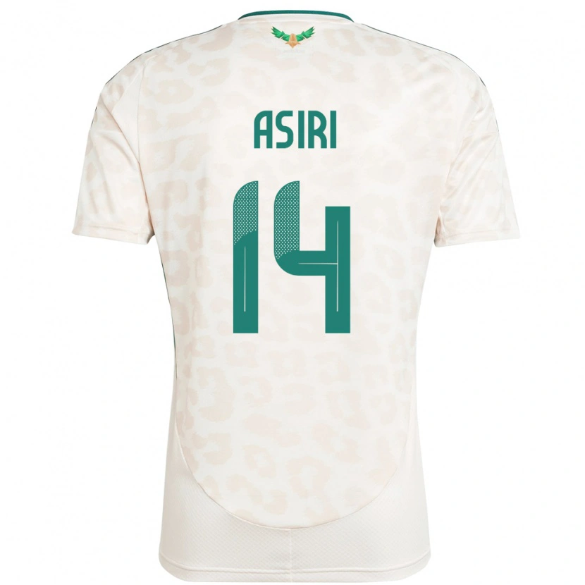 DanxenメンズサウジアラビアAbdulaziz Asiri#14ホワイトアウェイシャツ24-26ジャージーユニフォーム