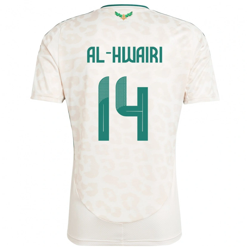 DanxenメンズサウジアラビアNawaf Al-Hwairi#14ホワイトアウェイシャツ24-26ジャージーユニフォーム