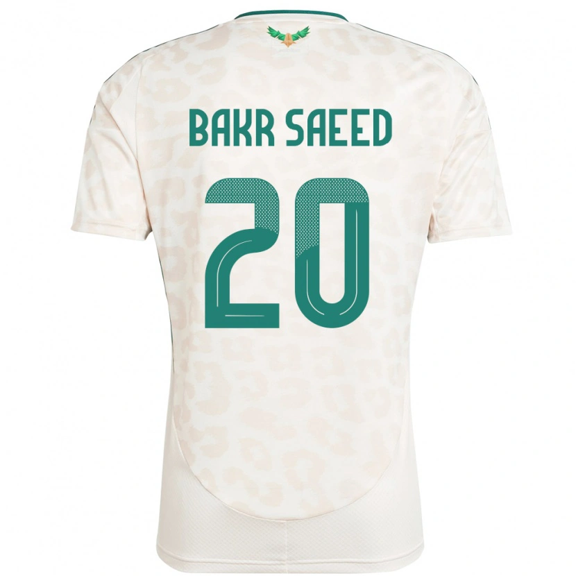 DanxenメンズサウジアラビアAbu Bakr Saeed#20ホワイトアウェイシャツ24-26ジャージーユニフォーム