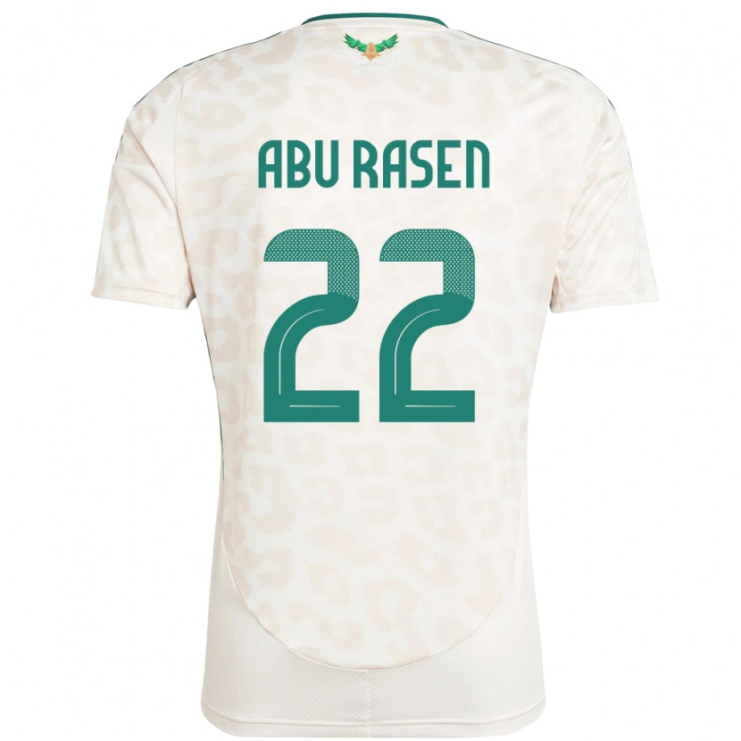 DanxenメンズサウジアラビアAhmad Abu Rasen#22ホワイトアウェイシャツ24-26ジャージーユニフォーム