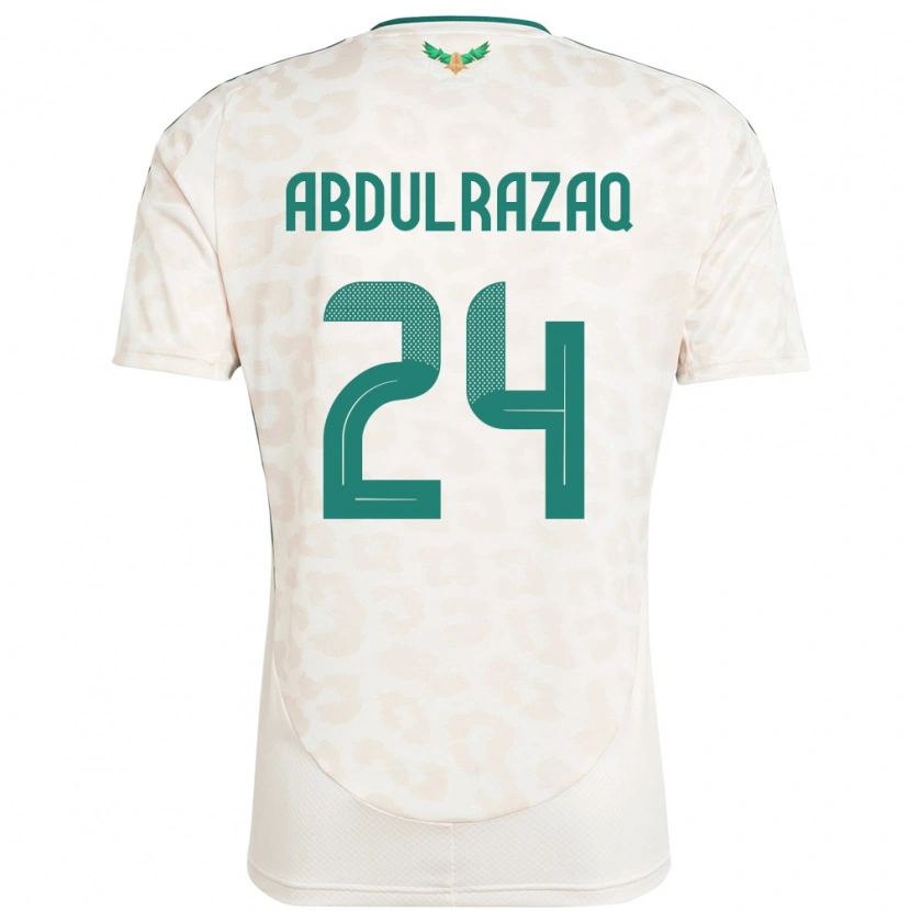 DanxenメンズサウジアラビアAseel Abdulrazaq#24ホワイトアウェイシャツ24-26ジャージーユニフォーム