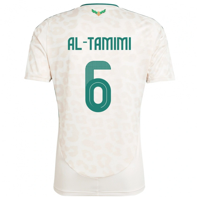DanxenメンズサウジアラビアMaryam Al Tamimi#6ホワイトアウェイシャツ24-26ジャージーユニフォーム