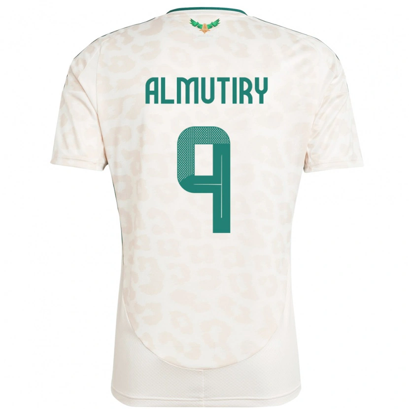 DanxenメンズサウジアラビアSaad Almutiry#9ホワイトアウェイシャツ24-26ジャージーユニフォーム