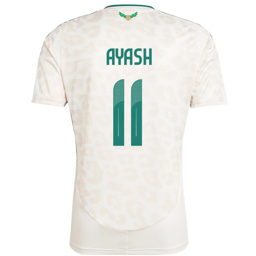 DanxenメンズサウジアラビアZiyad Ayash#11ホワイトアウェイシャツ24-26ジャージーユニフォーム