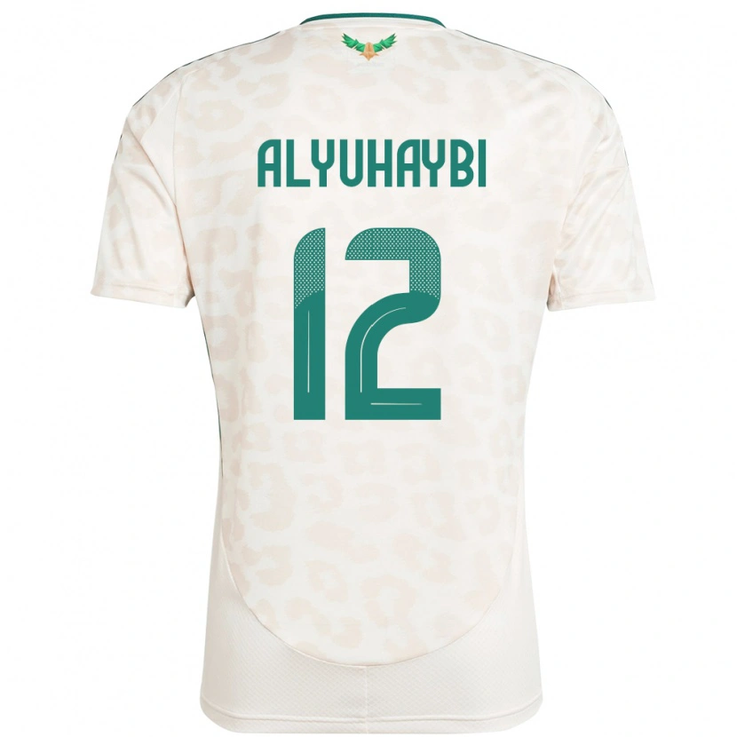 DanxenメンズサウジアラビアAmmar Alyuhaybi#12ホワイトアウェイシャツ24-26ジャージーユニフォーム