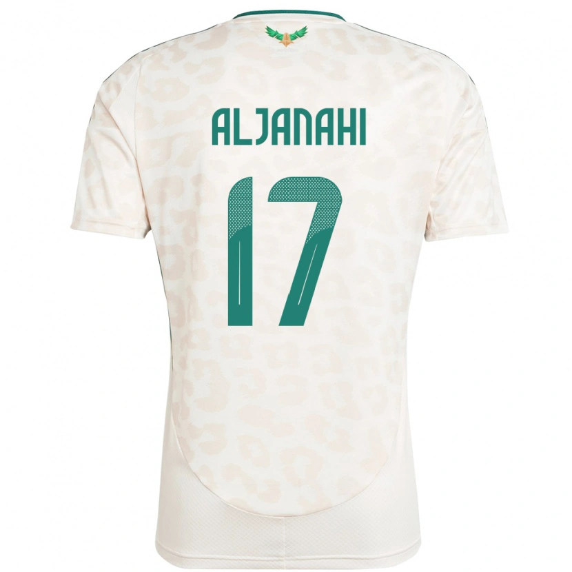 DanxenメンズサウジアラビアNawaf Aljanahi#17ホワイトアウェイシャツ24-26ジャージーユニフォーム