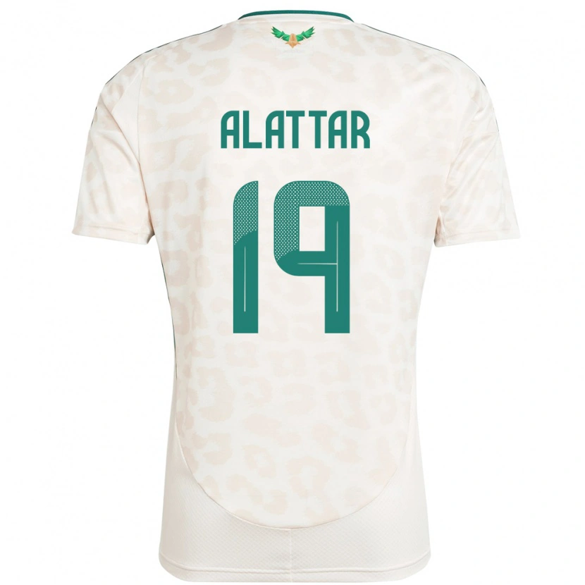 DanxenメンズサウジアラビアRamiz Alattar#19ホワイトアウェイシャツ24-26ジャージーユニフォーム