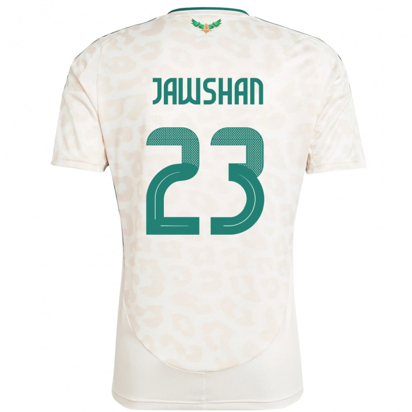 DanxenメンズサウジアラビアYazeed Jawshan#23ホワイトアウェイシャツ24-26ジャージーユニフォーム