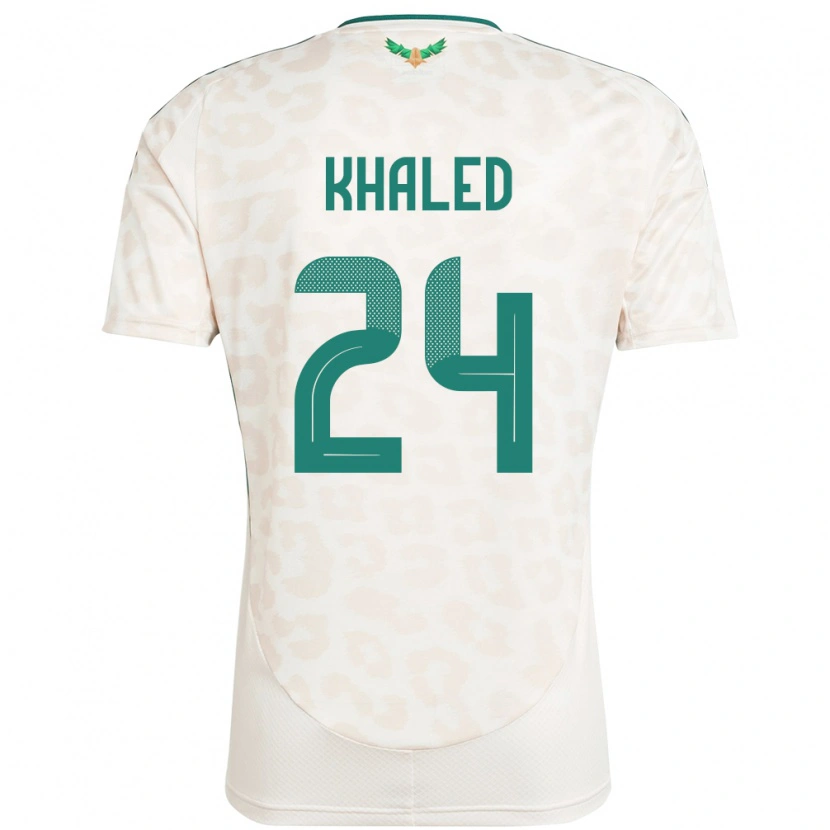 DanxenメンズサウジアラビアAtheer Khaled#24ホワイトアウェイシャツ24-26ジャージーユニフォーム