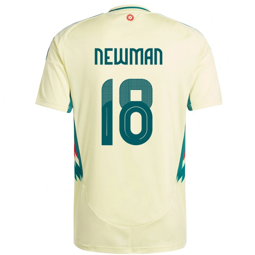 DanxenメンズウェールズOli Newman#18ベージュイエローアウェイシャツ24-26ジャージーユニフォーム