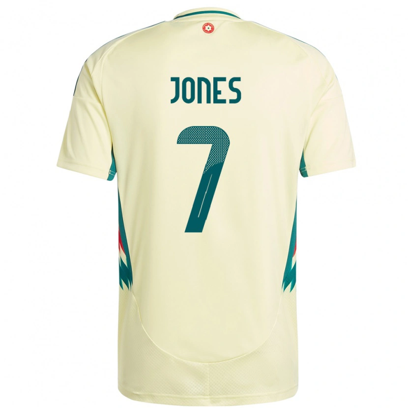 DanxenメンズウェールズEmma Jones#7ベージュイエローアウェイシャツ24-26ジャージーユニフォーム