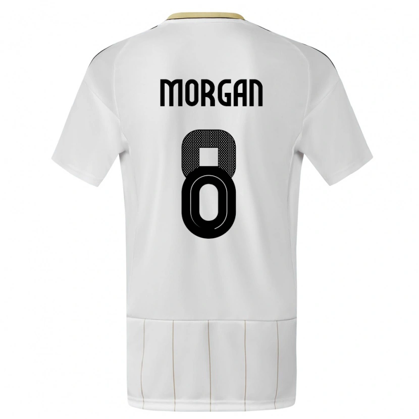 DanxenメンズコスタリカHakeem Morgan#8白アウェイシャツ24-26ジャージーユニフォーム