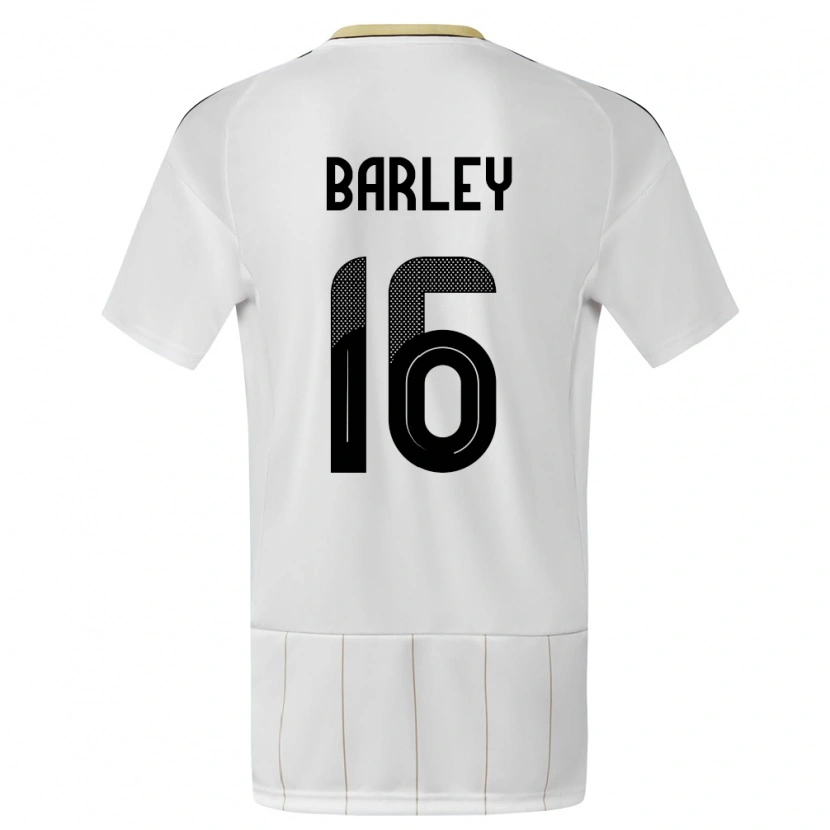DanxenメンズコスタリカEthan Barley#16白アウェイシャツ24-26ジャージーユニフォーム