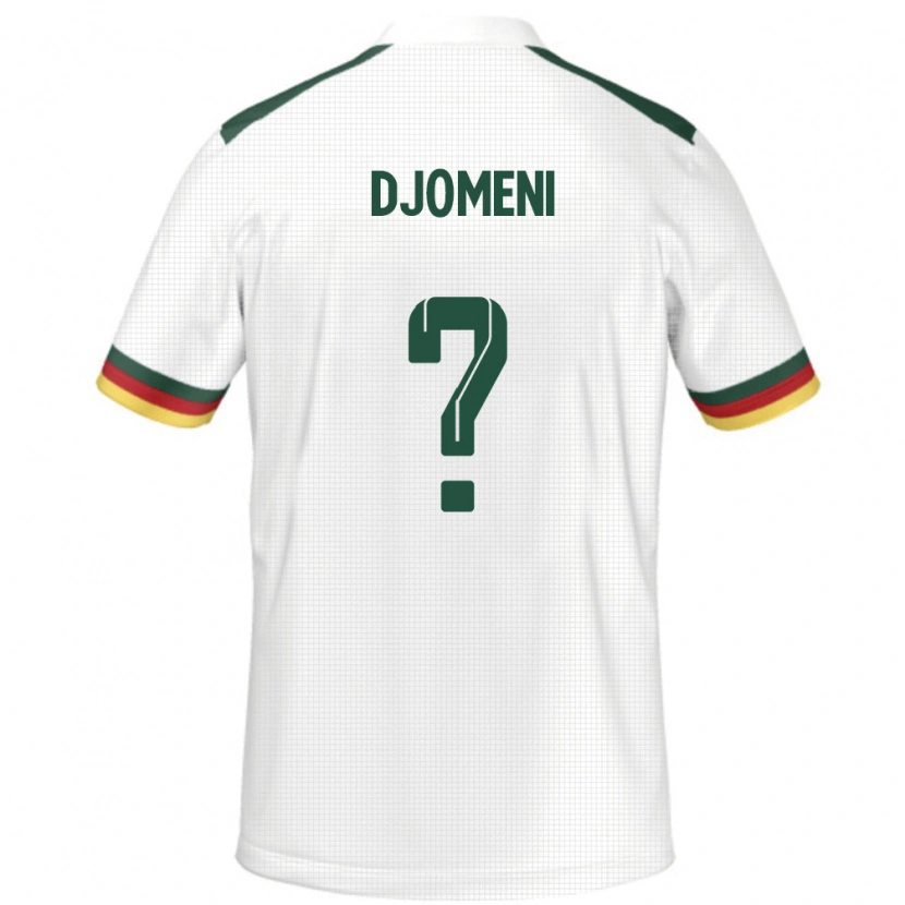 DanxenメンズカメルーンEric Djomeni#0ホワイトアウェイシャツ24-26ジャージーユニフォーム