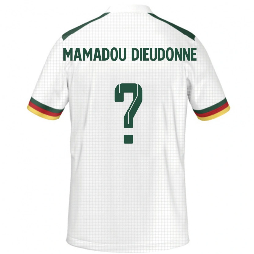 DanxenメンズカメルーンMalik Mamadou Dieudonne#0ホワイトアウェイシャツ24-26ジャージーユニフォーム