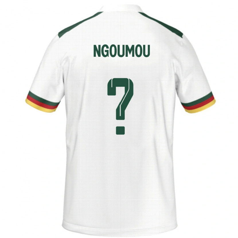 DanxenメンズカメルーンKilian Ngoumou#0ホワイトアウェイシャツ24-26ジャージーユニフォーム