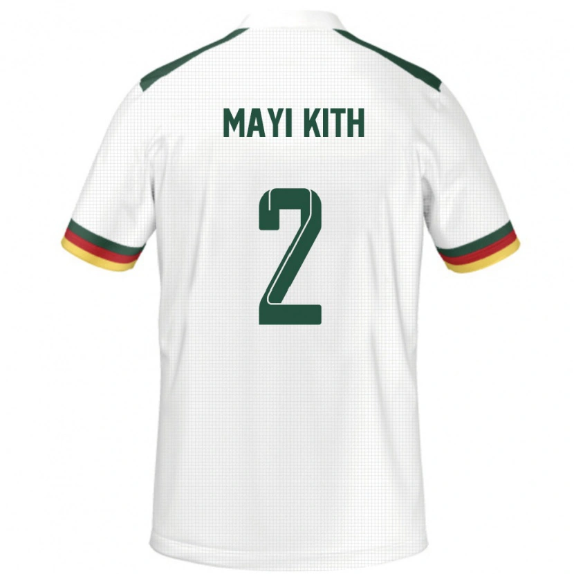 DanxenメンズカメルーンEasther Mayi Kith#2ホワイトアウェイシャツ24-26ジャージーユニフォーム