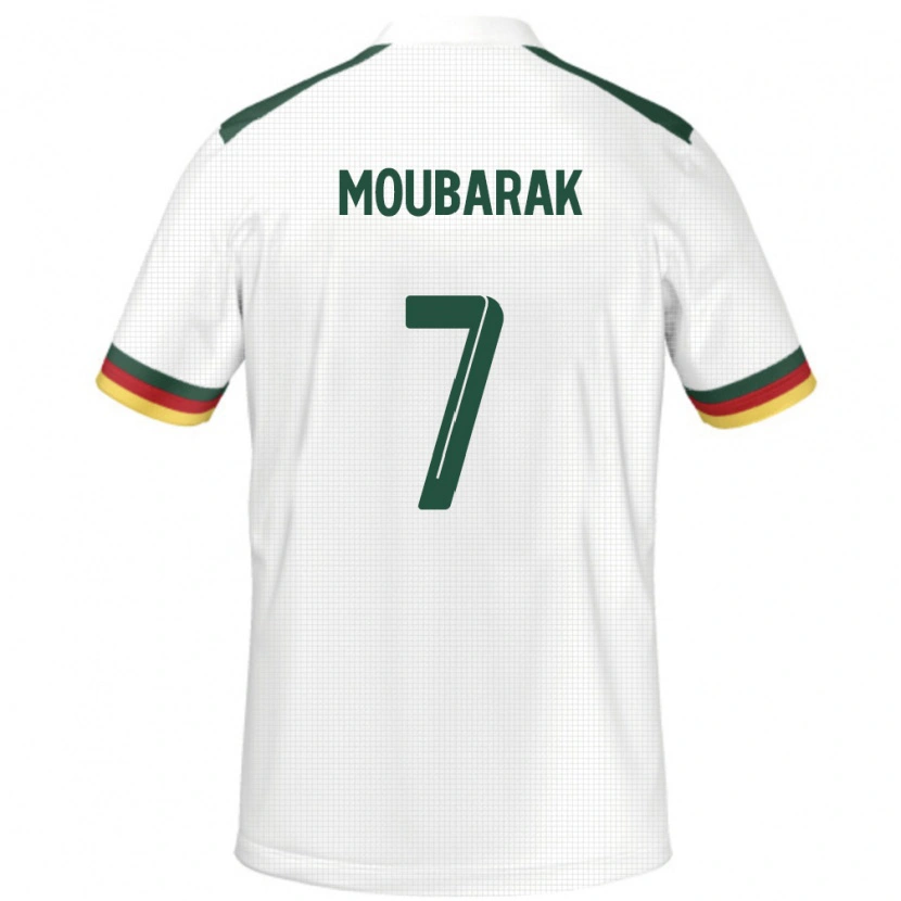 DanxenメンズカメルーンAlioum Moubarak#7ホワイトアウェイシャツ24-26ジャージーユニフォーム